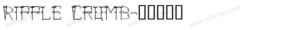 Ripple Crumb字体转换